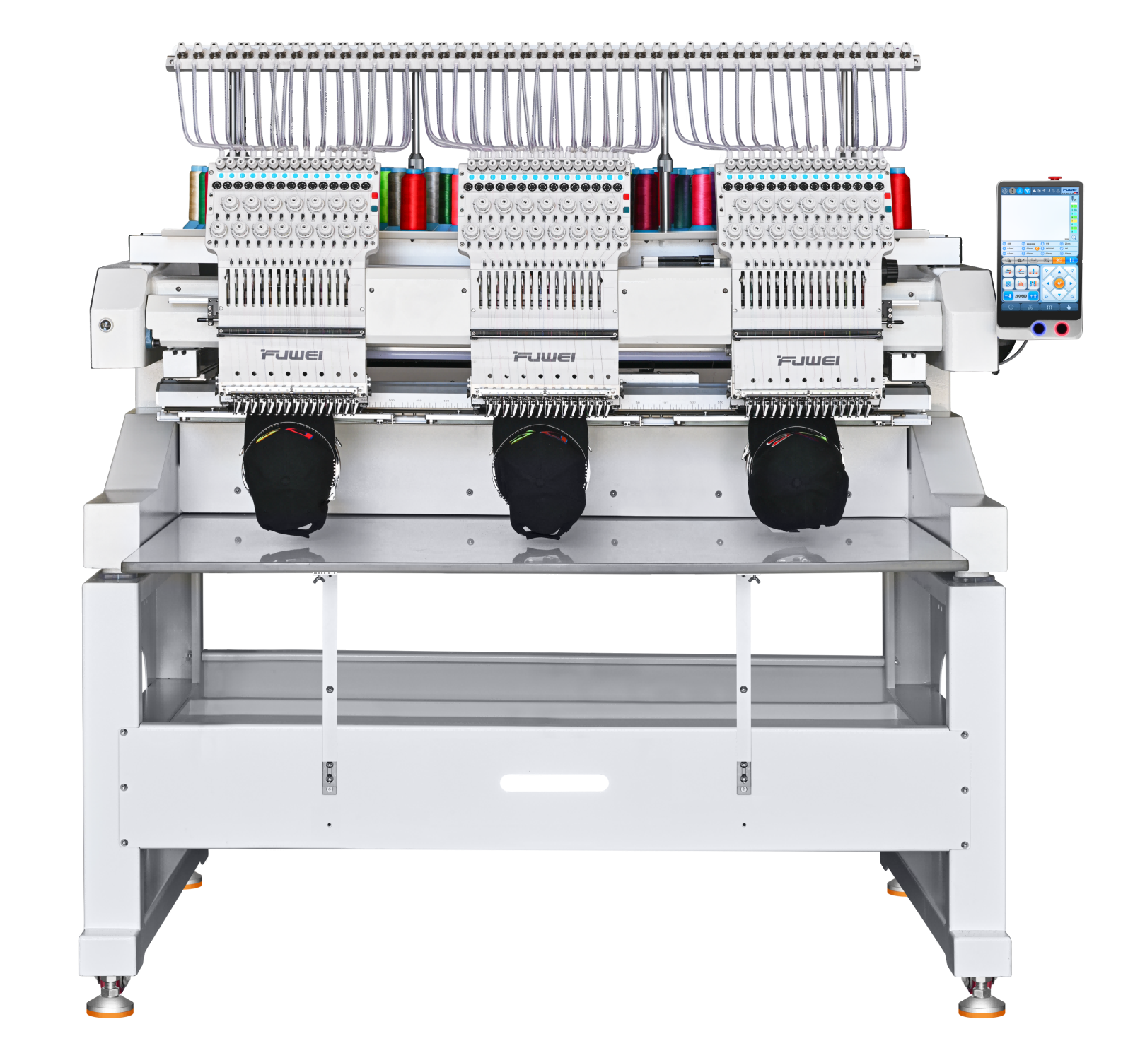 BC-1503 400X450 Commercial Three Head Embroidery Machine